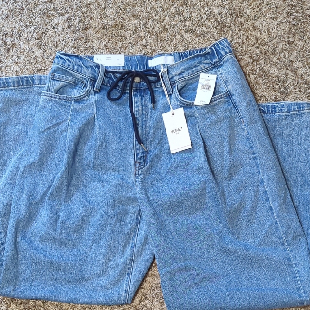 Vervet Wide Leg Olivia Jeans Drawstring